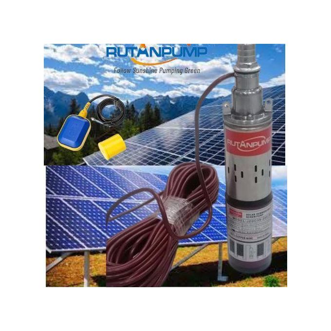 RUTAN PUMP 24V 50M Lift Deep Well Pump Submersible Solar Powered Water Pump +FREE 250W SOLAR