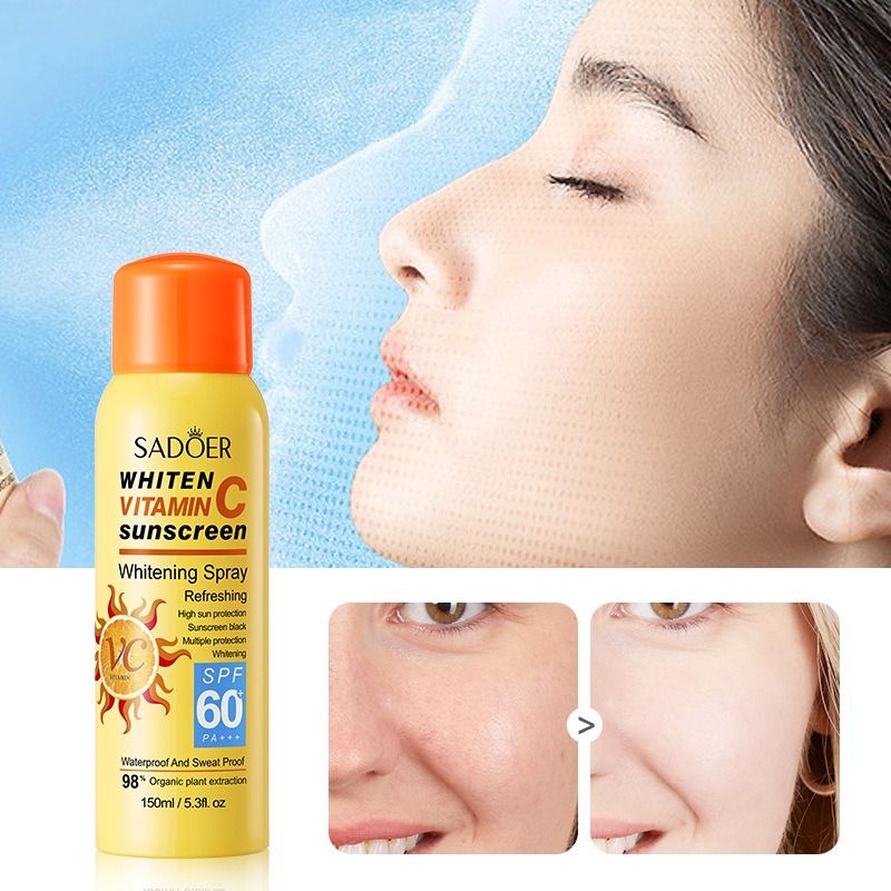 lady Men Vitamin C Sunscreen whitening Spray ultraviolet-proof Sunscreen Whitening 2-in-1