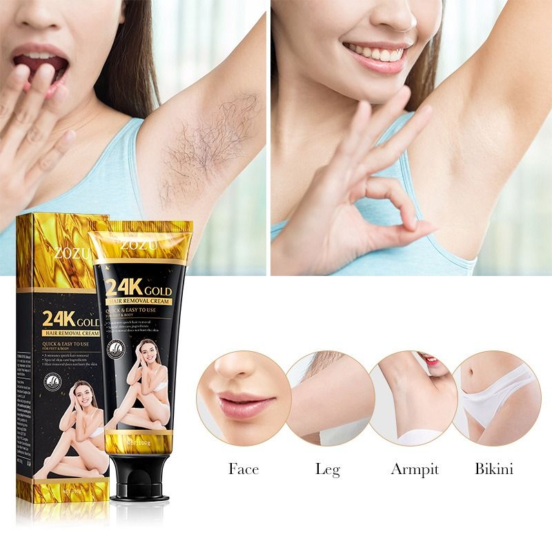 gold Hair removal cream mild Not irritating body Depilation Underarm Hands and legs Depilation