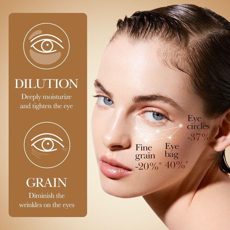 Caviar Essence compact Tricolor eye cream Elastic lubrication Pacify wrinkles desalination Fine grain Eye bags Eye cream