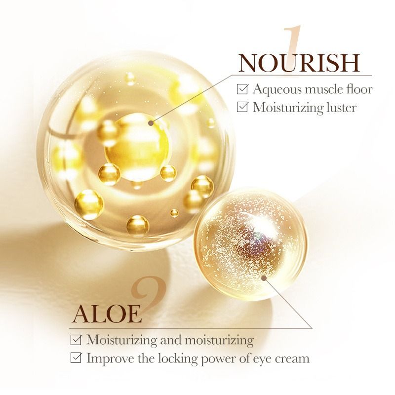 Caviar Essence compact Tricolor eye cream Elastic lubrication Pacify wrinkles desalination Fine grain Eye bags Eye cream