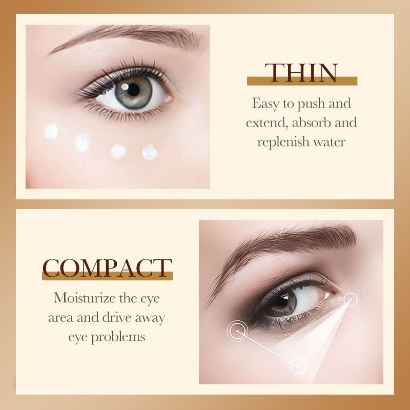 Caviar Essence compact Tricolor eye cream Elastic lubrication Pacify wrinkles desalination Fine grain Eye bags Eye cream