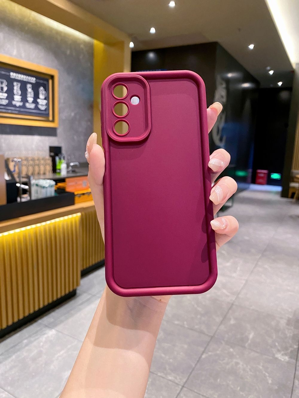 for Samsung Galaxy A03 A05 A05S A12 A14 A15 A23 A33 A34 A35 A53 A55 A73 Case Square Frame Straight Edge Cover