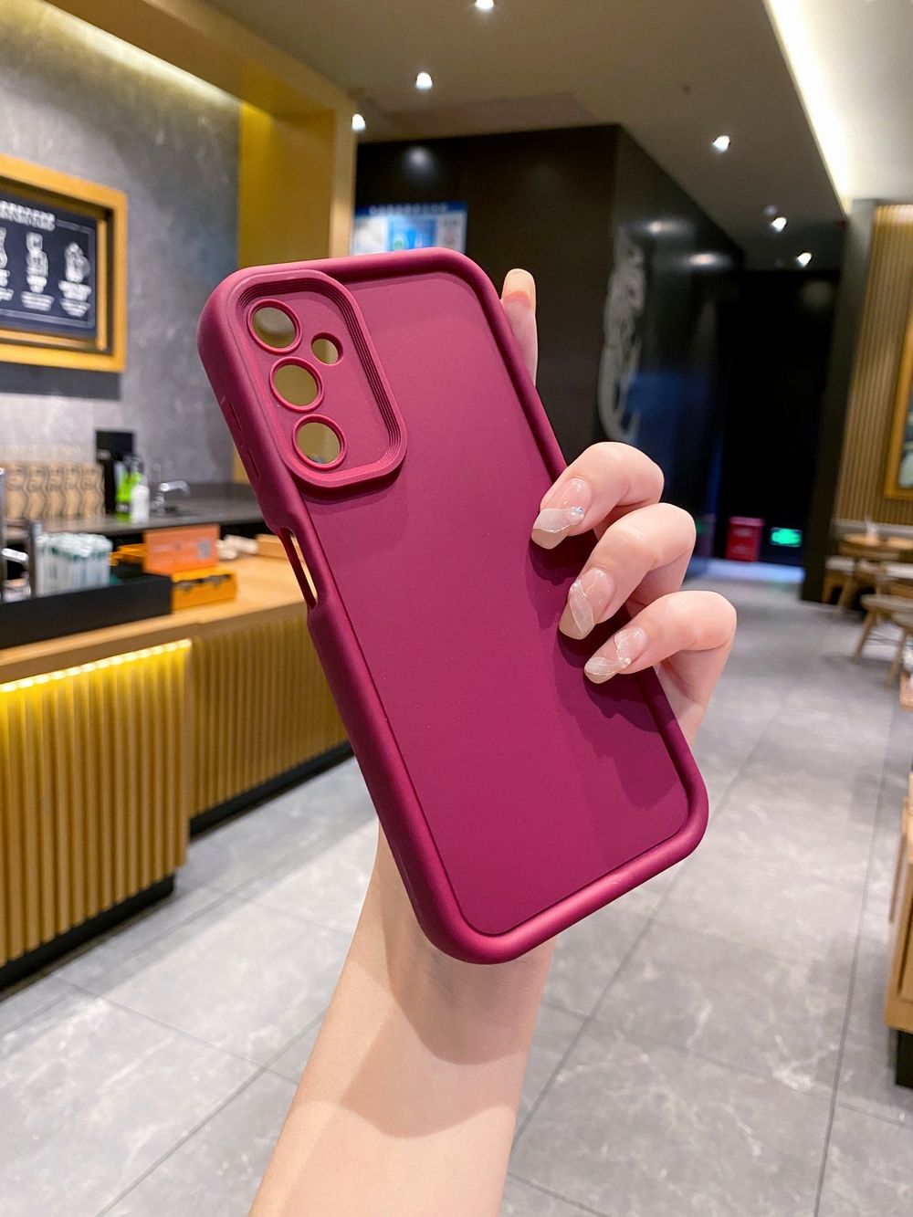 for Samsung Galaxy A03 A05 A05S A12 A14 A15 A23 A33 A34 A35 A53 A55 A73 Case Square Frame Straight Edge Cover