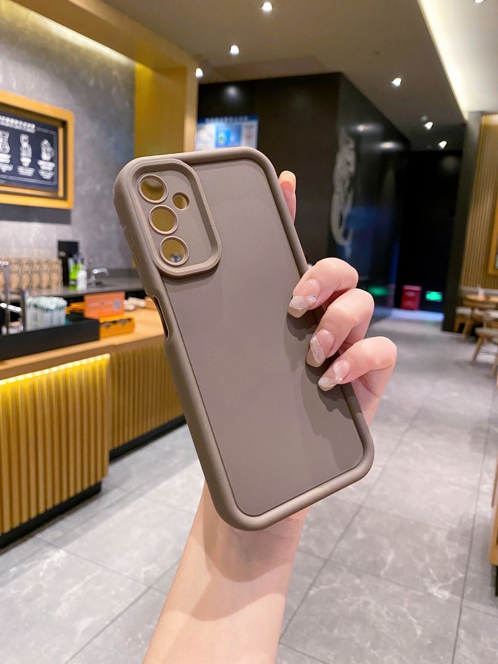 for Samsung Galaxy A03 A05 A05S A12 A14 A15 A23 A33 A34 A35 A53 A55 A73 Case Square Frame Straight Edge Cover