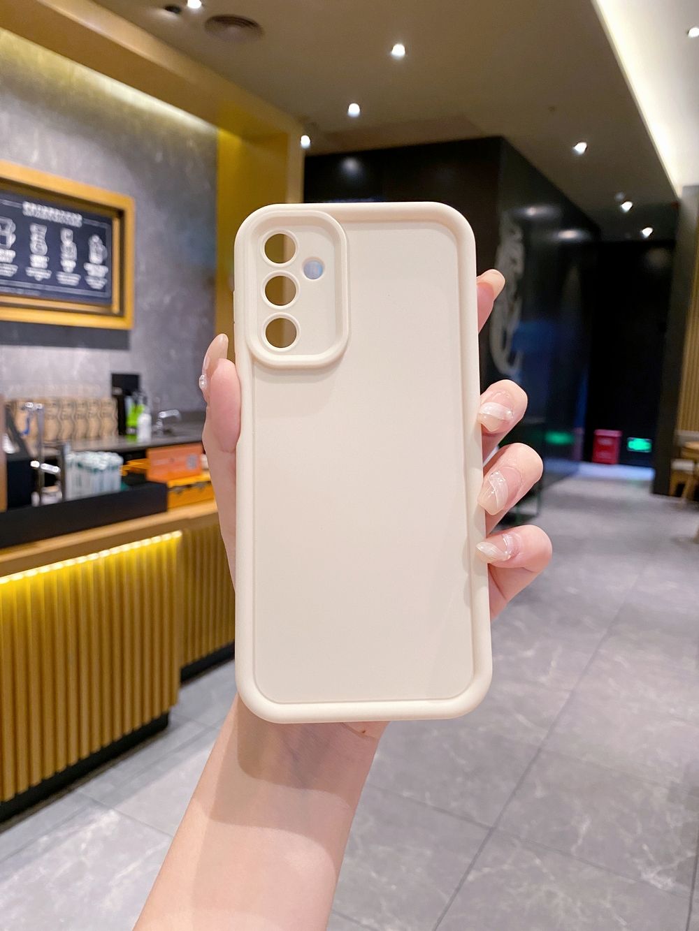 for Samsung Galaxy A03 A05 A05S A12 A14 A15 A23 A33 A34 A35 A53 A55 A73 Case Square Frame Straight Edge Cover