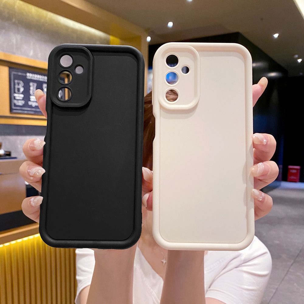 for Samsung Galaxy A03 A05 A05S A12 A14 A15 A23 A33 A34 A35 A53 A55 A73 Case Square Frame Straight Edge Cover