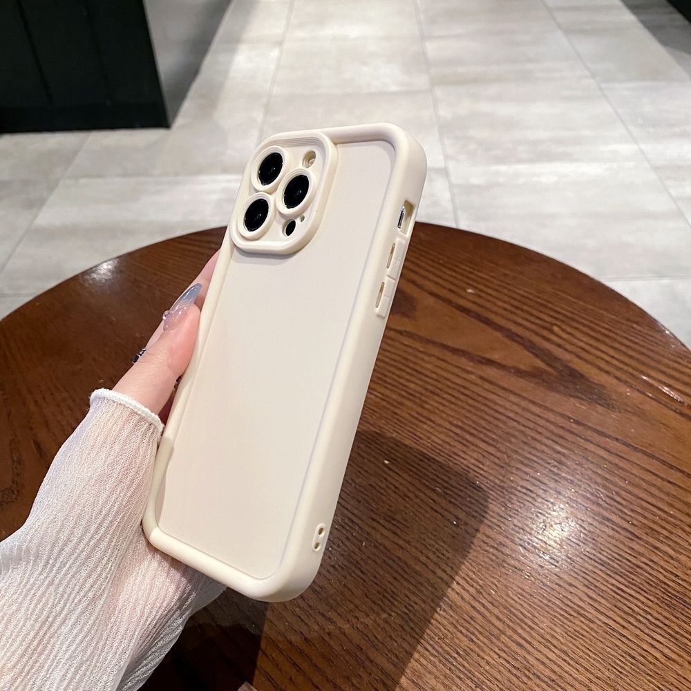 New Silicone Phone Case For iPhone 15 Pro Max 14 Plus 13 12 11 XR 8 7 SE 2022 XS Casing Bumper Shockproof Lens Protective Back Cover