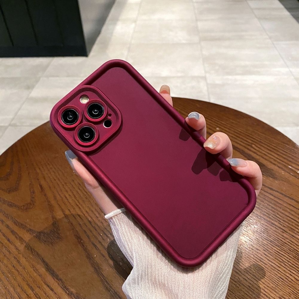 New Silicone Phone Case For iPhone 15 Pro Max 14 Plus 13 12 11 XR 8 7 SE 2022 XS Casing Bumper Shockproof Lens Protective Back Cover