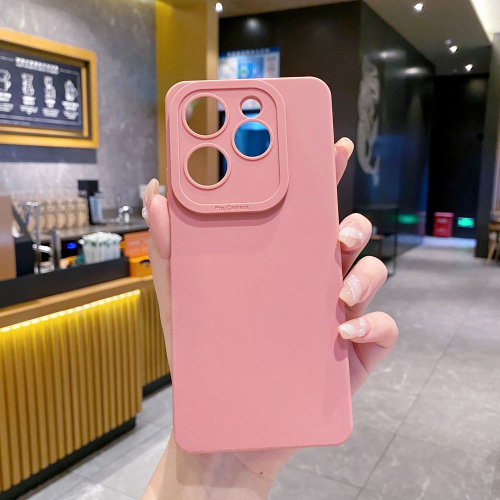 New Silicone Phone Case for Infinix Hot 40i 40 Pro Note 12 G96 30 20 11 10 Play Smart 8 7 5 6 HD Casing Bumper Shockproof Camera Protective Back Cover