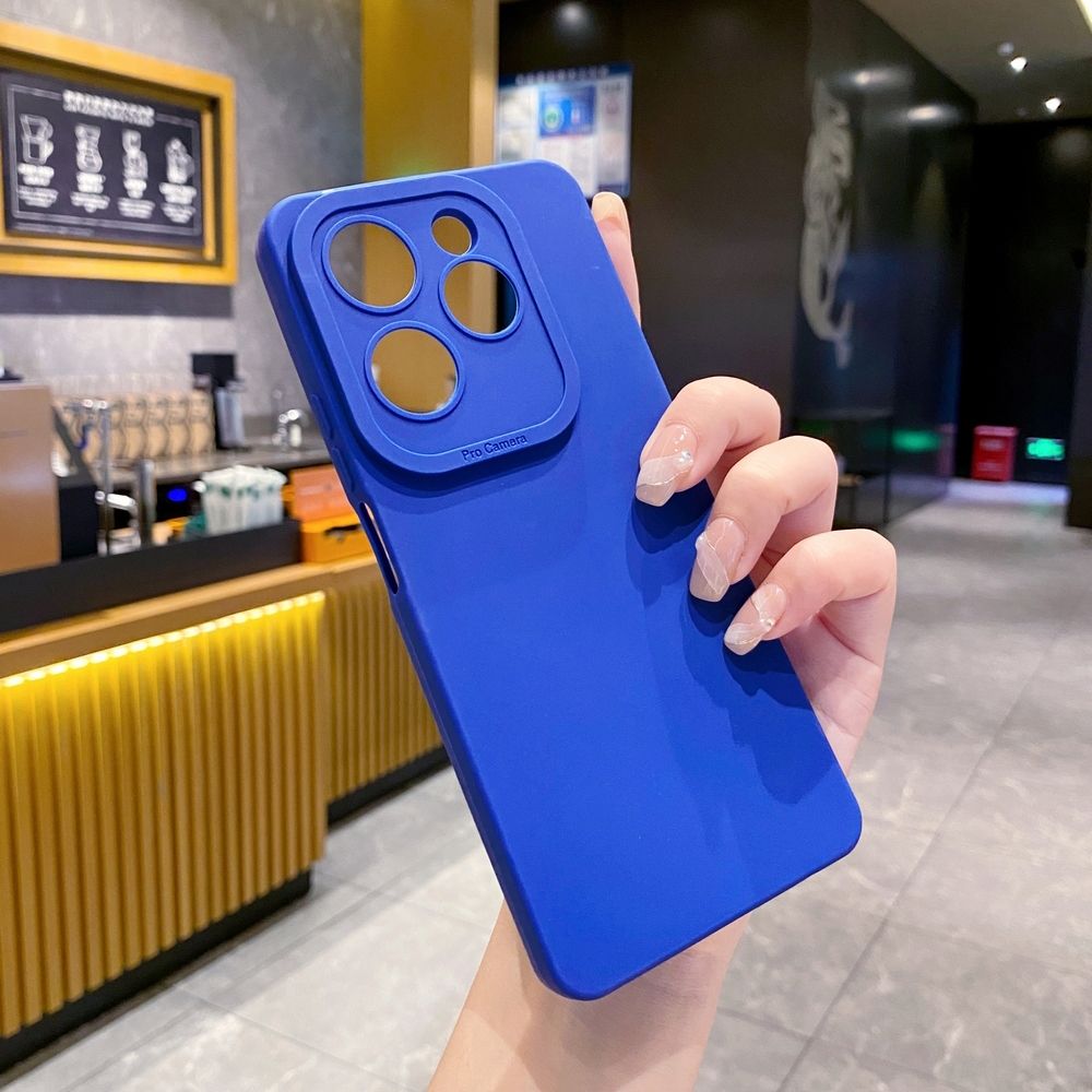 New Silicone Phone Case for Infinix Hot 40i 40 Pro Note 12 G96 30 20 11 10 Play Smart 8 7 5 6 HD Casing Bumper Shockproof Camera Protective Back Cover