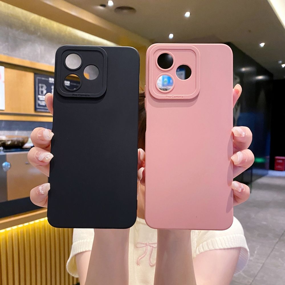 New Silicone Phone Case for Realme C67 C53 C51 Note 50 C21 C33 C30 C35 C11 2021 C12 C15 C21Y C25Y C25S Realme5 5i 6i 9i 8 Pro Casing Bumper Shockproof Lens Protective Back Cover
