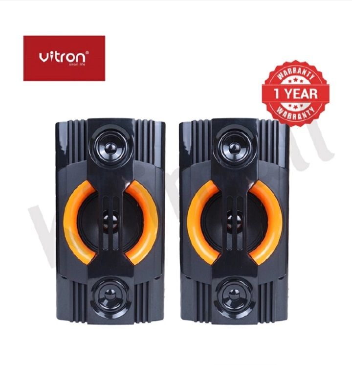 Vitron V5201 2.1Ch Multimedia Speaker System BT/USB/MP3  10000W- Black