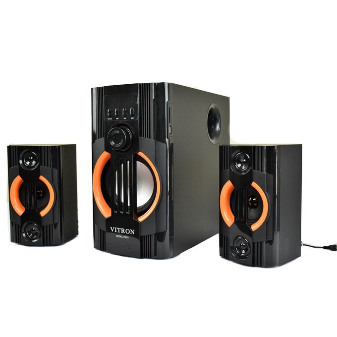 Vitron V5201 2.1Ch Multimedia Speaker System BT/USB/MP3  10000W- Black