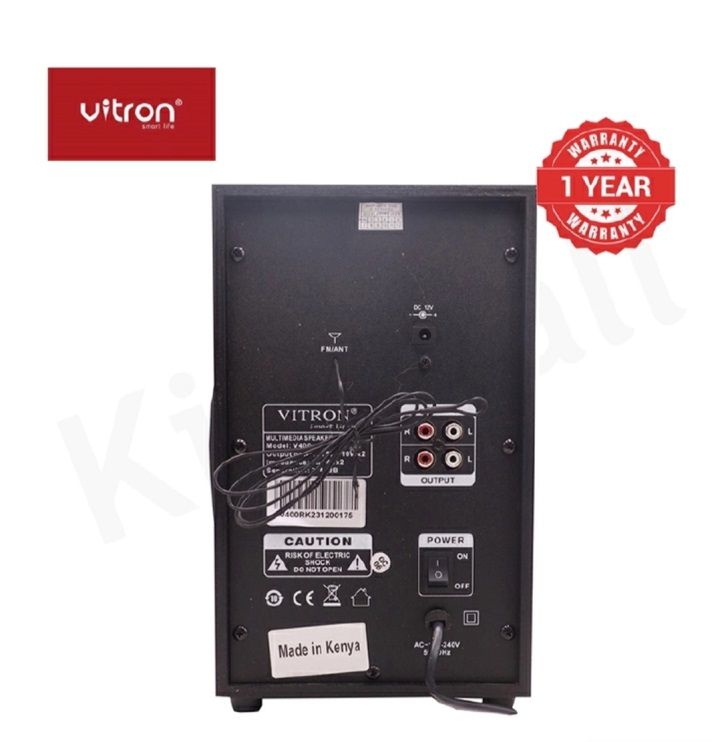 Vitron V400 2.1CH BT/USB/FM Multimedia Bluetooth Woofer Home Audio System Speaker System AC/DC Subwoofer 5000W with Remote Control