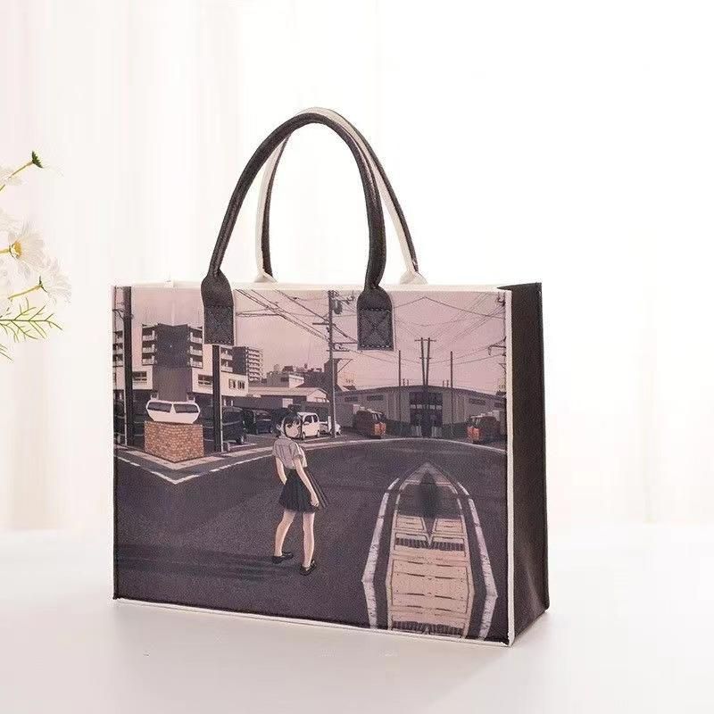 Exquisite Workmanship Tote Portable High-Capacity Printed Commuting Shopping Bag, Single Shoulder Tote Bags