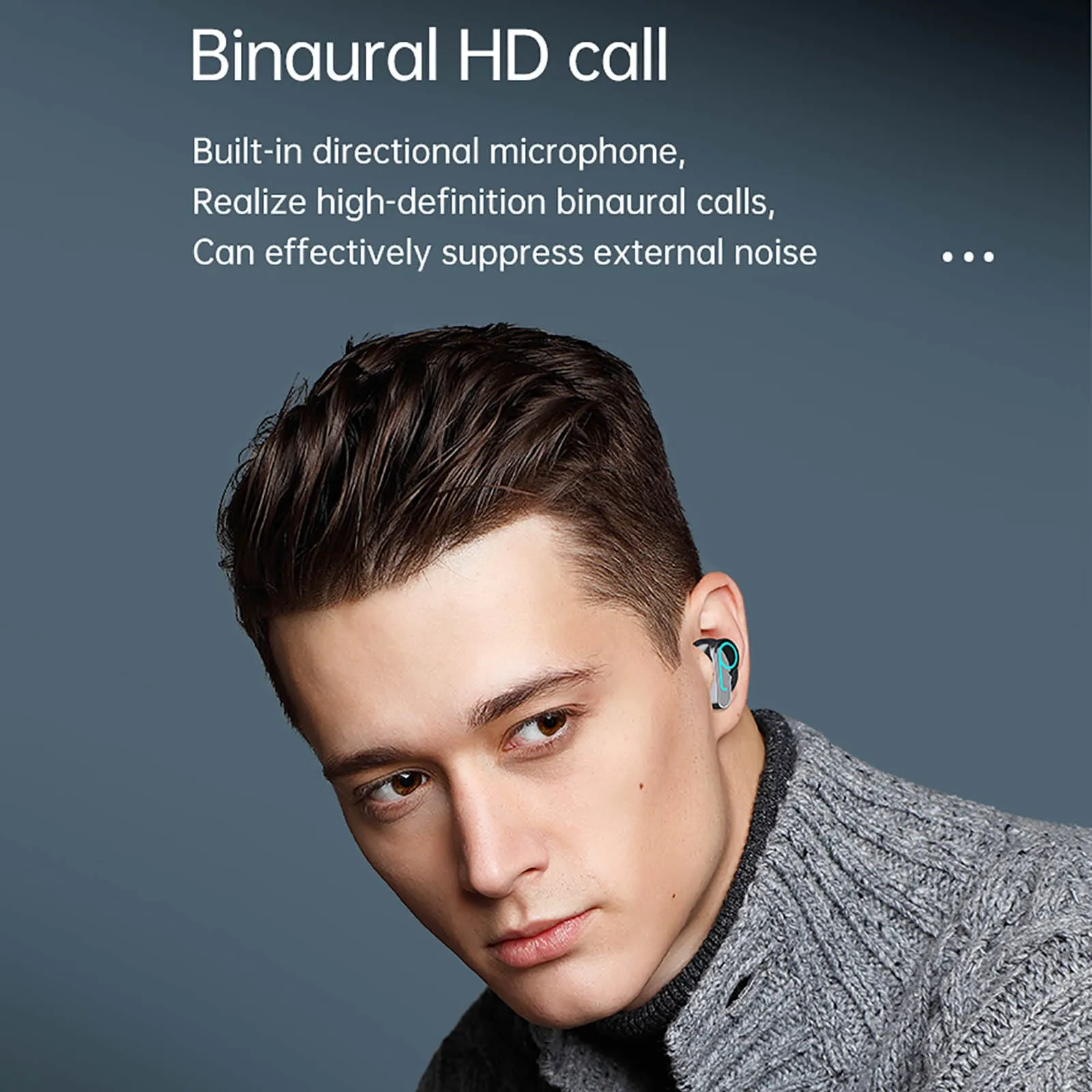 Bluetooth 5.1 TWS Earbuds 9D Afrobeat Bass Dual Pairing Triple LED Display Bluetooth Earphones CVC8.0 Call Noise Reduction IPX7 Waterproof Charging Case for Kenya Blackout Emergencies