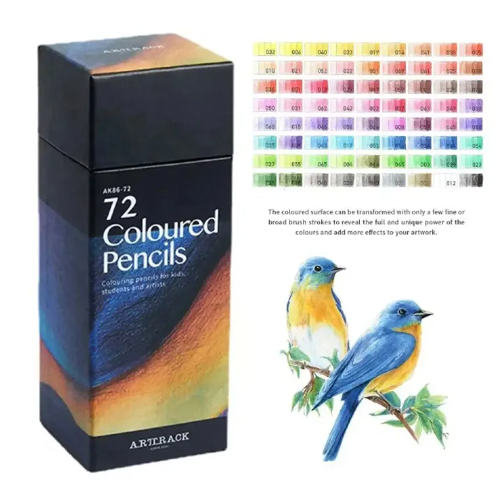 Professional Colored Pencils Oily Pencil Professional Painting Designer Wooden Color Pencil School Office Supplies Art Stationery