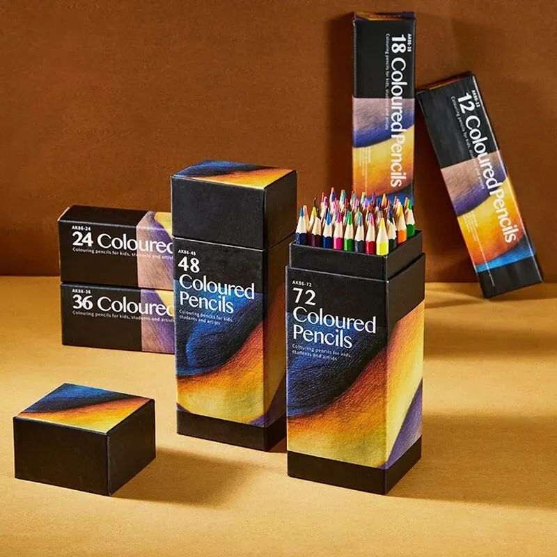 Professional Colored Pencils Oily Pencil Professional Painting Designer Wooden Color Pencil School Office Supplies Art Stationery