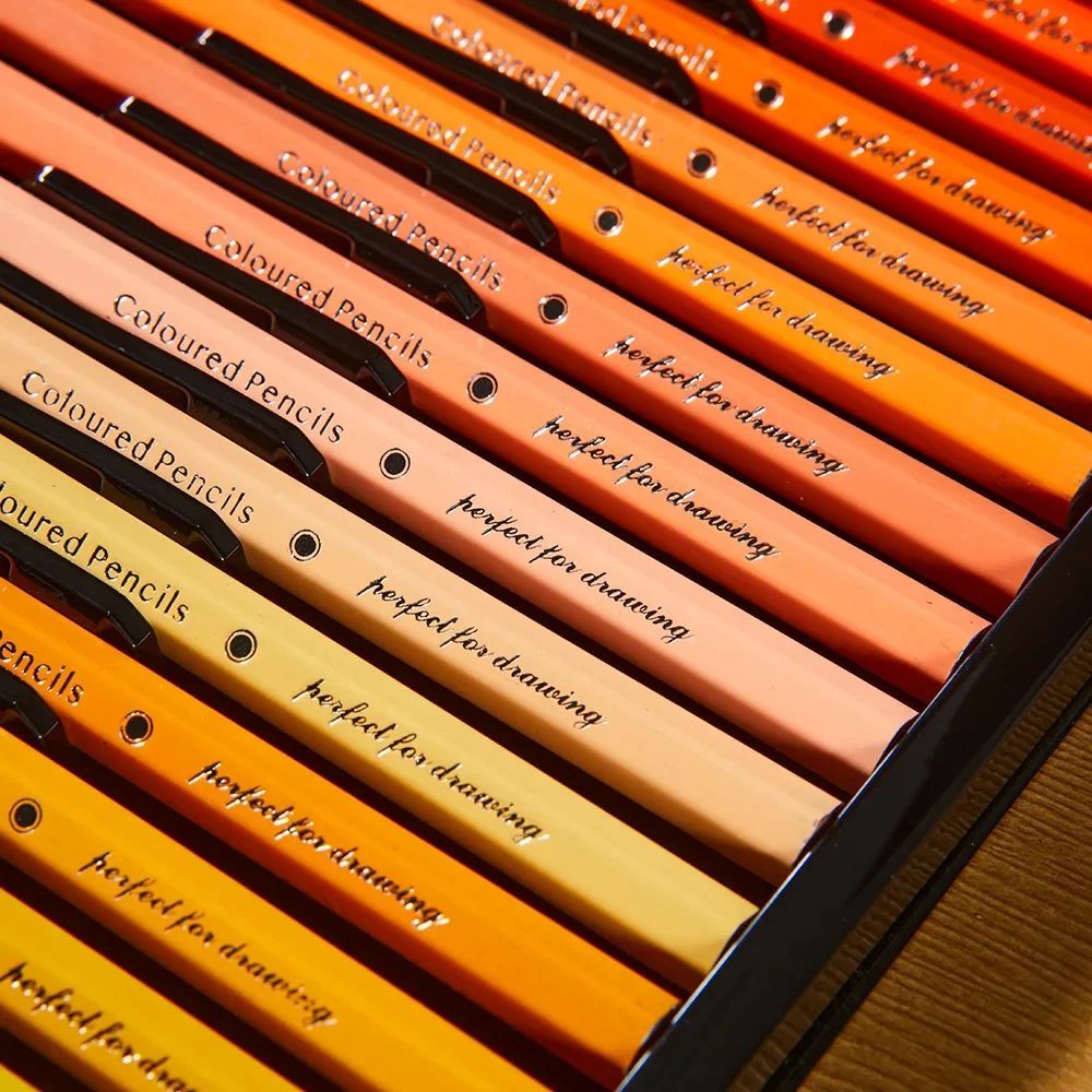 Professional Colored Pencils Oily Pencil Professional Painting Designer Wooden Color Pencil School Office Supplies Art Stationery