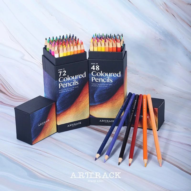 Professional Colored Pencils Oily Pencil Professional Painting Designer Wooden Color Pencil School Office Supplies Art Stationery