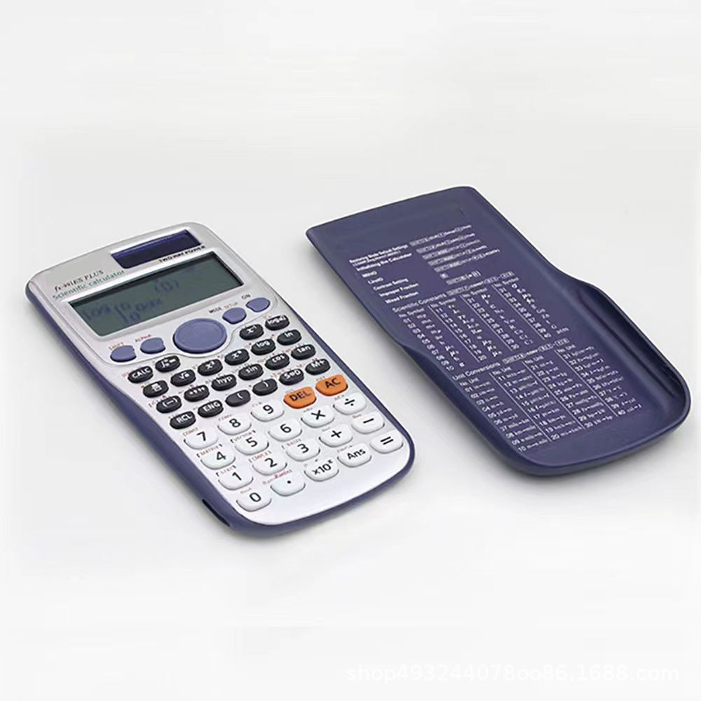 417 Functions Scientific Calculator 12-Digit LCD Display With Erasable Writing Tablet Professional Portable Foldable Calculator For Home School Meeting And Study