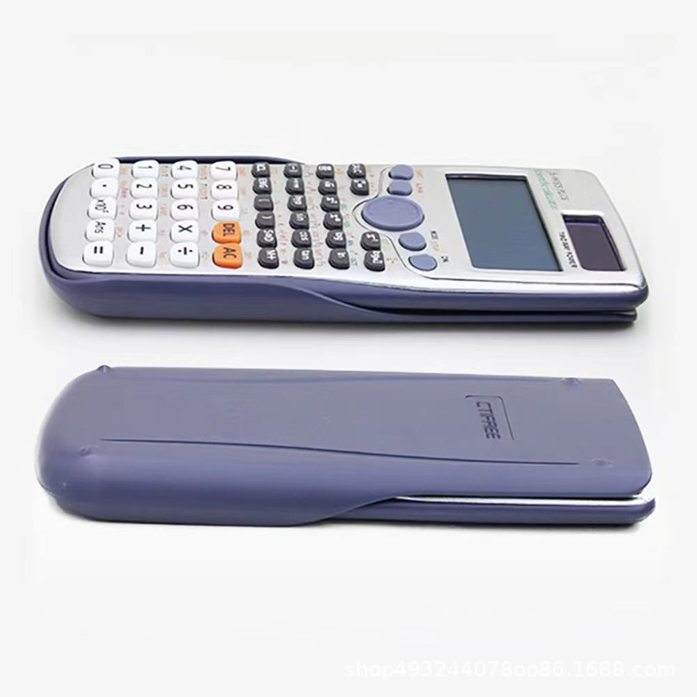 417 Functions Scientific Calculator 12-Digit LCD Display With Erasable Writing Tablet Professional Portable Foldable Calculator For Home School Meeting And Study
