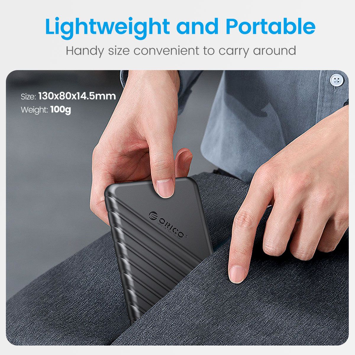 ORICO 2.5" USB3.0 HDD Case USB3.0 to SATA 5Gbps External Hard Drive Enclosure Support for 6TB 2.5inch SSD HDD Hard Disk Box