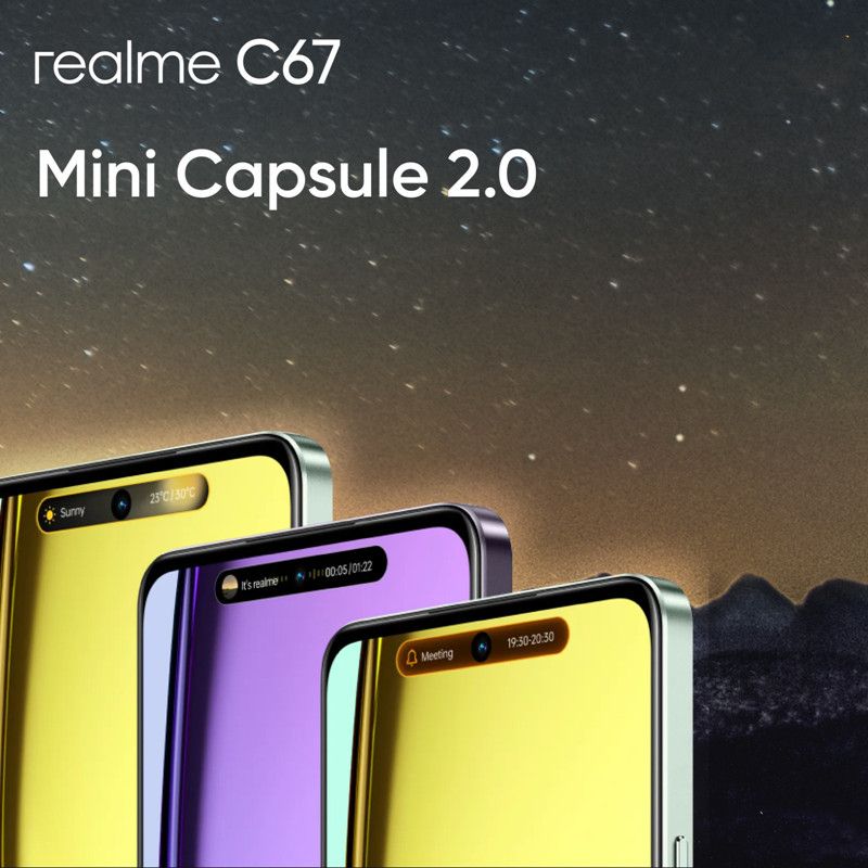Realme C67 256GB +16(8+8)GB RAM 108MP Camera 6.72'' 90Hz 33W 5000mAh Dual Speakers Android 14 Dual SIM Smart Phones Side Fingerprint phone