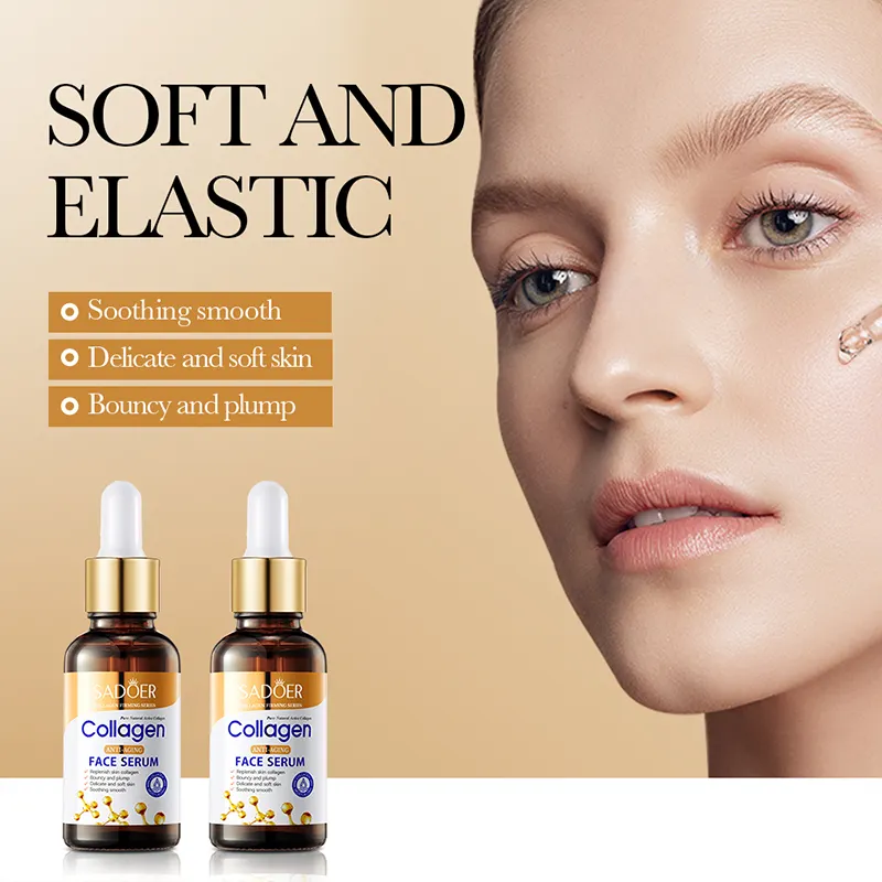 Collagen Serum, Deep Repair Anti-aging , Anti-Wrinkles Face Serum, Fades Dark Marks, Moisturize, Skin Tightening, Can Combine with Vitamin C, Fades Freckles (Sun Burn), Shrink Pores and Brighten