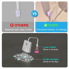 Toilet Light, Toilet Night Lights with Star Projector and Motion Sensor 16 Colors Changing,Toilet Bowl Seat LED Night light