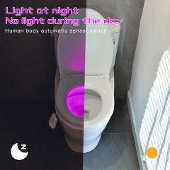 Toilet Light, Toilet Night Lights with Star Projector and Motion Sensor 16 Colors Changing,Toilet Bowl Seat LED Night light