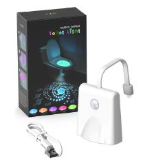 Toilet Light, Toilet Night Lights with Star Projector and Motion Sensor 16 Colors Changing,Toilet Bowl Seat LED Night light