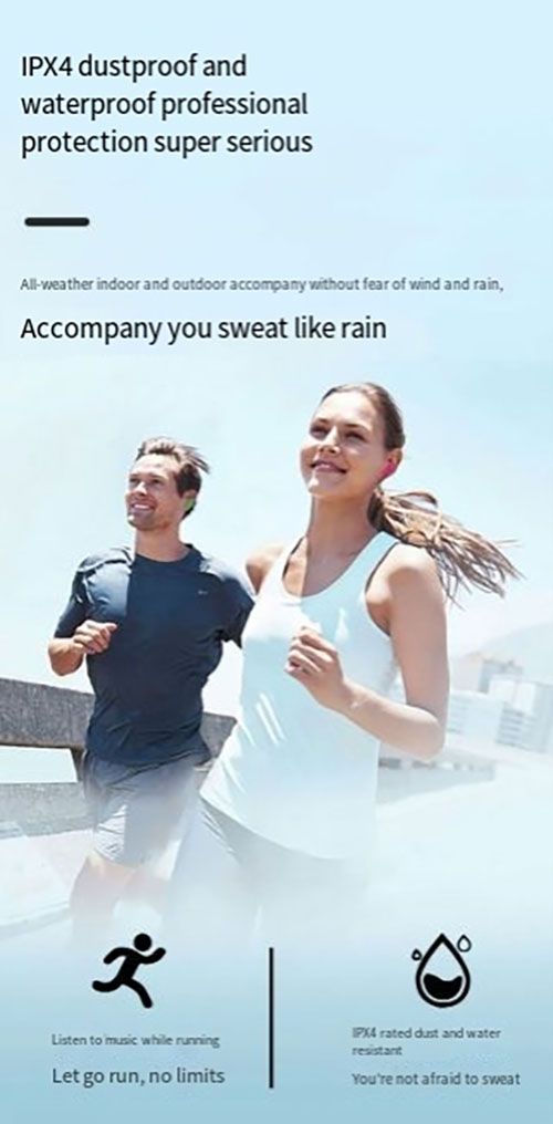 Air39 Wireless Bluetooth Earphone Transparent ENC Noise Reduction Game Headphone Long Battery Life BT call 5.3 Headset With Breathing Lights