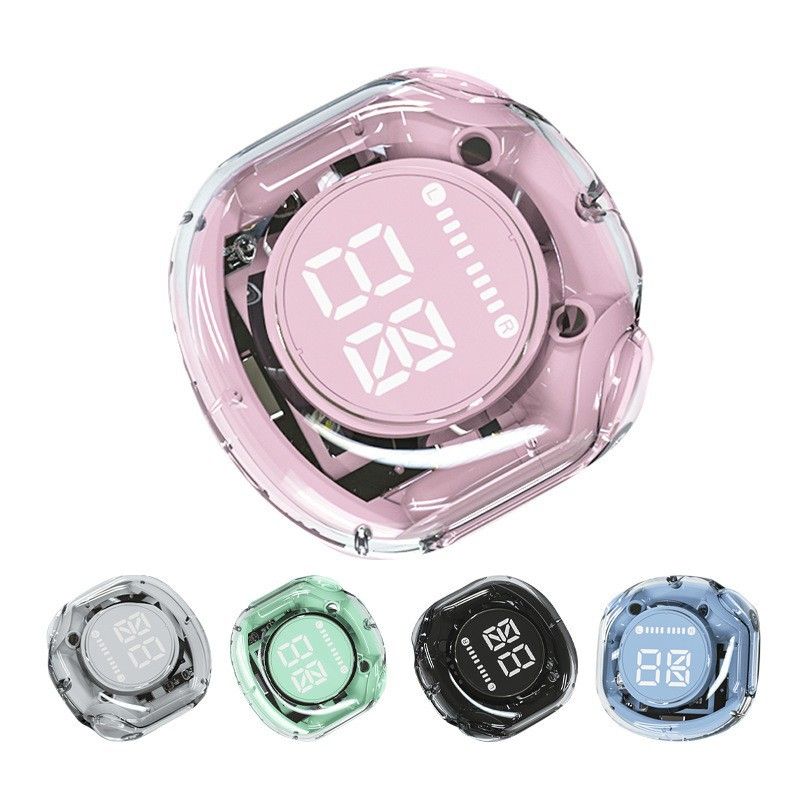 Air39 Wireless Bluetooth Earphone Transparent ENC Noise Reduction Game Headphone Long Battery Life BT call 5.3 Headset With Breathing Lights
