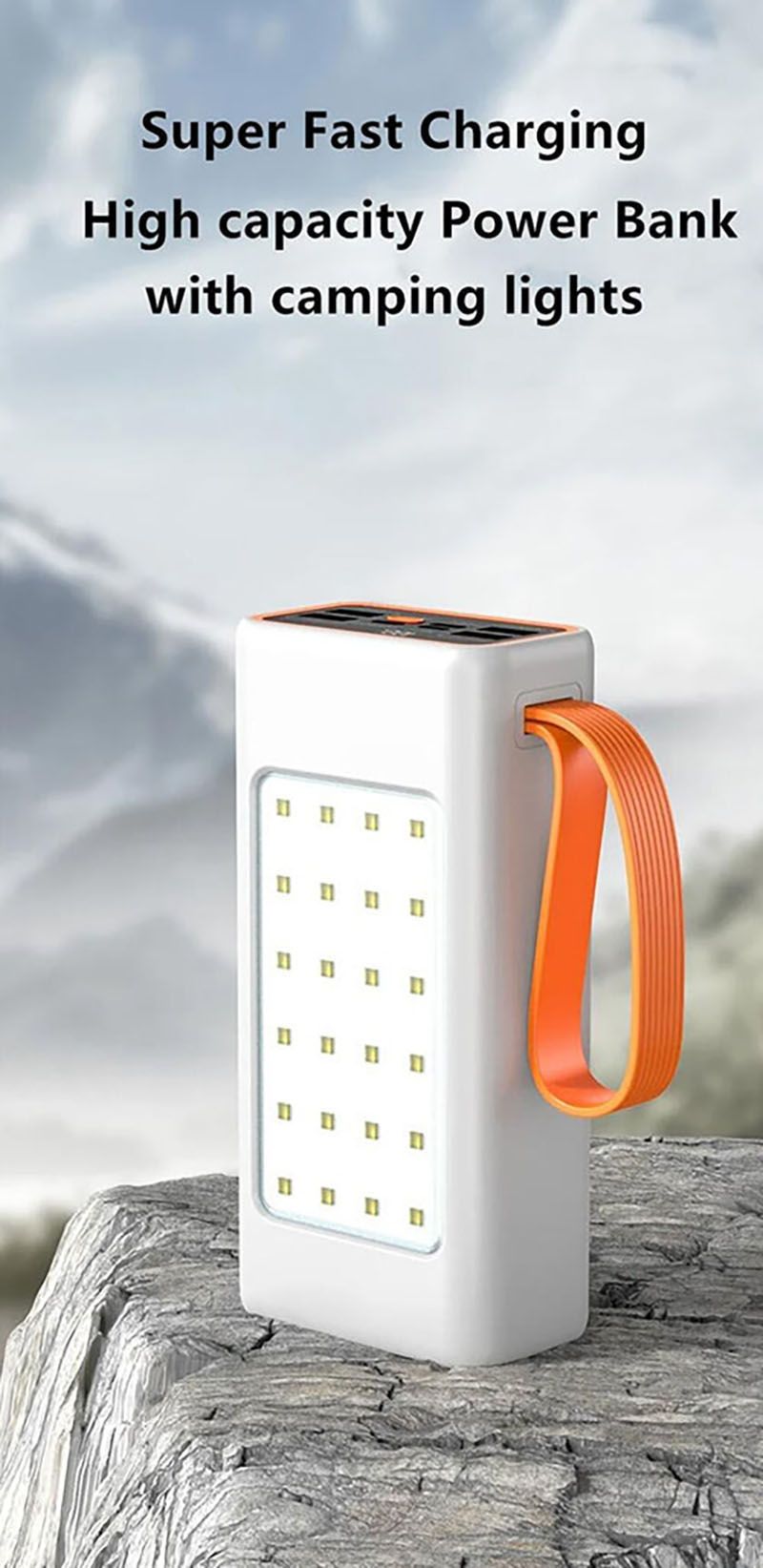 50000mAh powerbank super large capacity power Bank Camping light Power Bank Portable portable power Bank fast charge 22.5W compatible mobile phone brand