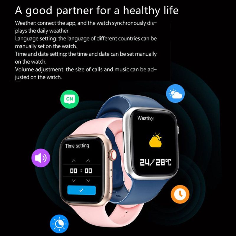 T500 IWO13 Smart Watch Bluetooth Blood Pressure Heart Rate Monitor Sports Fitness Bracelet Smartwatch