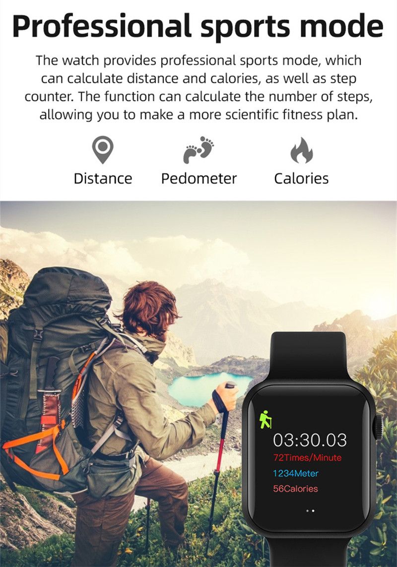 T500 IWO13 Smart Watch Bluetooth Blood Pressure Heart Rate Monitor Sports Fitness Bracelet Smartwatch
