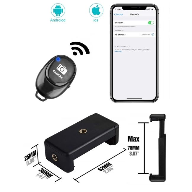 Tripod For Mobile Phone Holder For Gopro Stand Go Pro Camera Photography Selfie Remote Vlogging Kit 1.1m 1.6m 2.1m Smartphone