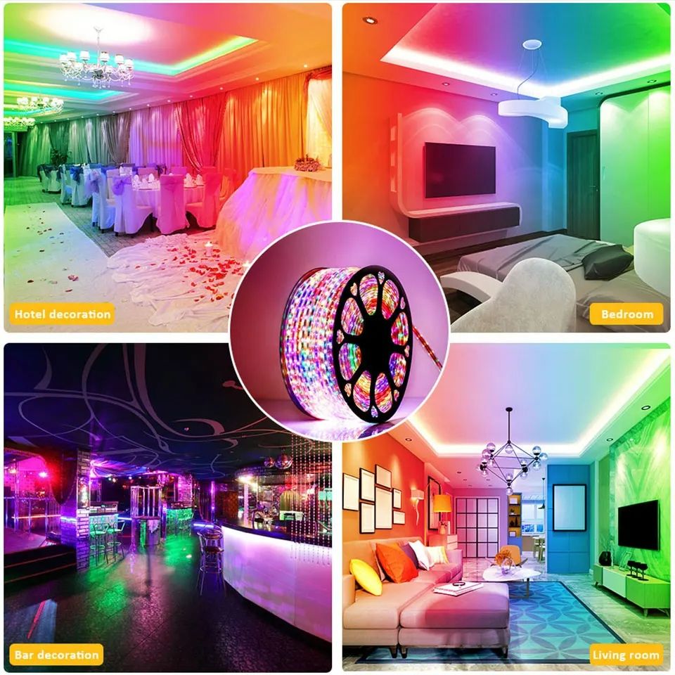 USB LED Strip Lights, TV Backlight, 24 Keys Remote SMD 5050 TV LED Backlight with Color Changing Mobile Bluetooth for Gaming Bedroom Party Kitchen Christmas decration