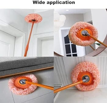 Adjustable and Extendable Sunflower Mop with 4 Reusable Heads