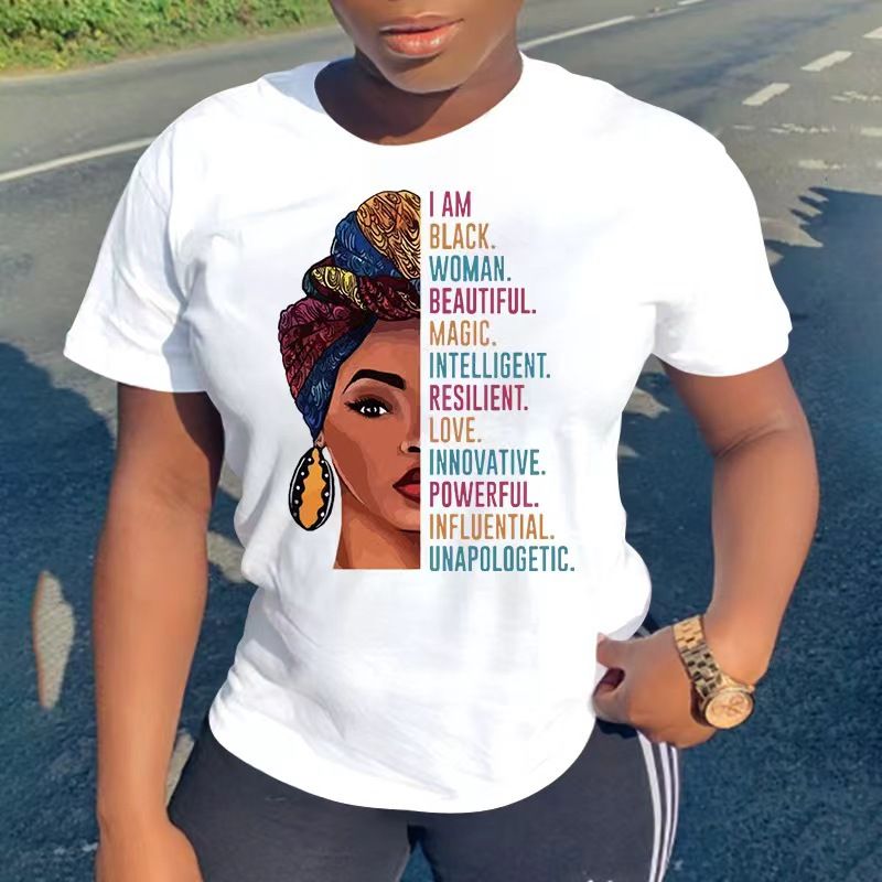 2pcs/set women T-shirt Women Clothes Tops Lady shirt fashion casual Tshirts women top girl print short sleeve personality t-shirt girls t-shirt women's clothes