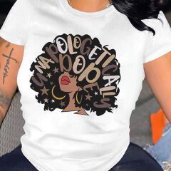 2pcs/set women T-shirt Women Clothes Tops Lady shirt fashion casual Tshirts women top girl print short sleeve personality t-shirt girls t-shirt women's clothes