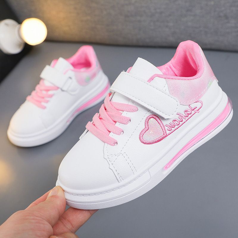 ASSKLO Kid Shoe Girl Small White Shoes New Leather Single Shoes Versatile Sneakers Shoe Fashion Soft Soled Casual Shoes