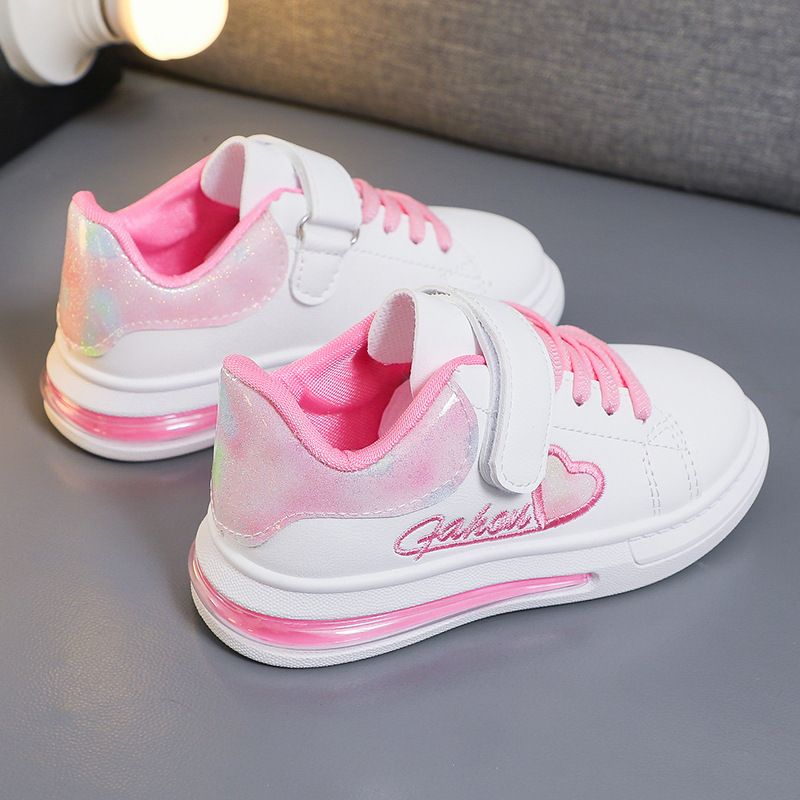 ASSKLO Kid Shoe Girl Small White Shoes New Leather Single Shoes Versatile Sneakers Shoe Fashion Soft Soled Casual Shoes