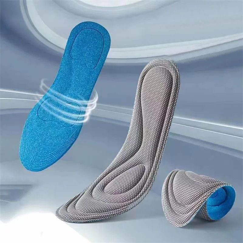 Foot Acupressure Insole Men Women Soft Breathable Sports Cushion Inserts Sweat-absorbing Deodorant Orthopedic Shoe Sole Rebound long-lasting non tiring arch insole