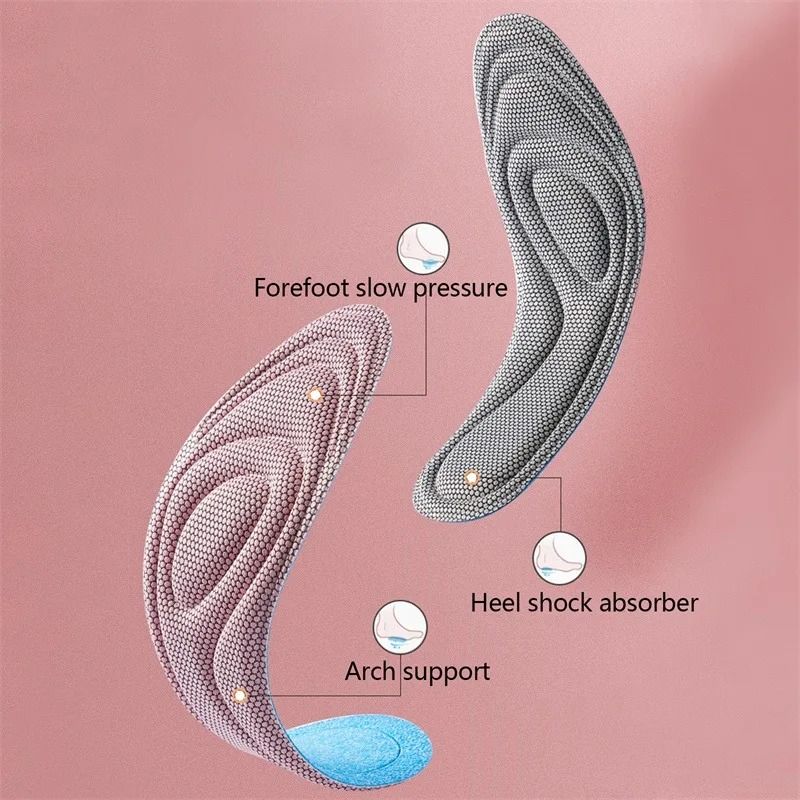 Foot Acupressure Insole Men Women Soft Breathable Sports Cushion Inserts Sweat-absorbing Deodorant Orthopedic Shoe Sole Rebound long-lasting non tiring arch insole