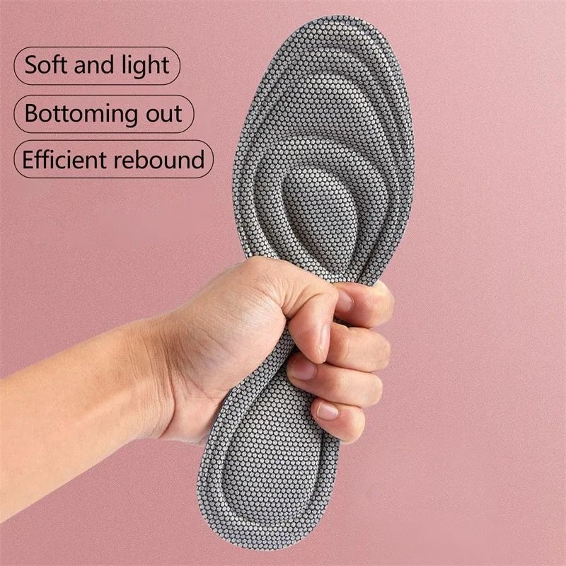 Foot Acupressure Insole Men Women Soft Breathable Sports Cushion Inserts Sweat-absorbing Deodorant Orthopedic Shoe Sole Rebound long-lasting non tiring arch insole