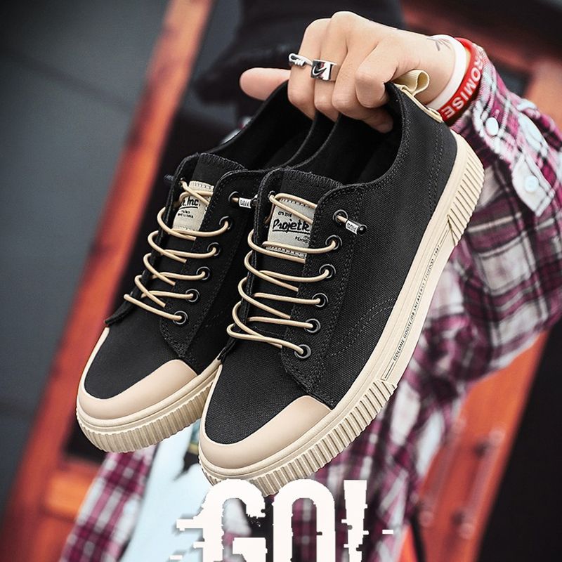 ASSKLO Premium shoes Men shoes canvas shoes breathable men's shoes trendy shoes shoes versatile trendy board shoes casual shoes