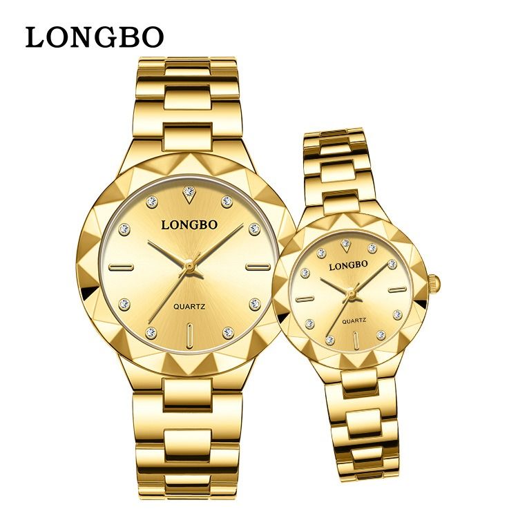 Fashion LONGBO Brand Quartz Watch 2024 Africa Men's Watch Business 30m Waterproof Couple Watches Women's Steel Band Simple Waterproof Watch Men's watch School Boy Students Steel Band Gift Watches